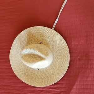 Pretty Simple Straw Hat with Chinstrap